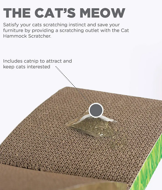Easy Life Hammock Cat Scratcher – 2-in-1 Lounge & Scratch Pad