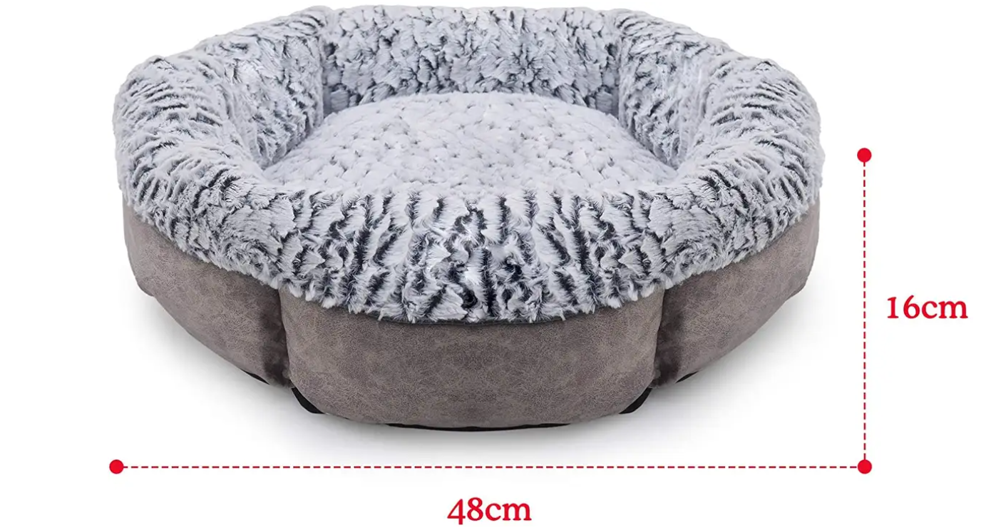 Rosewood Luxury Fleece Lined Plush Bed